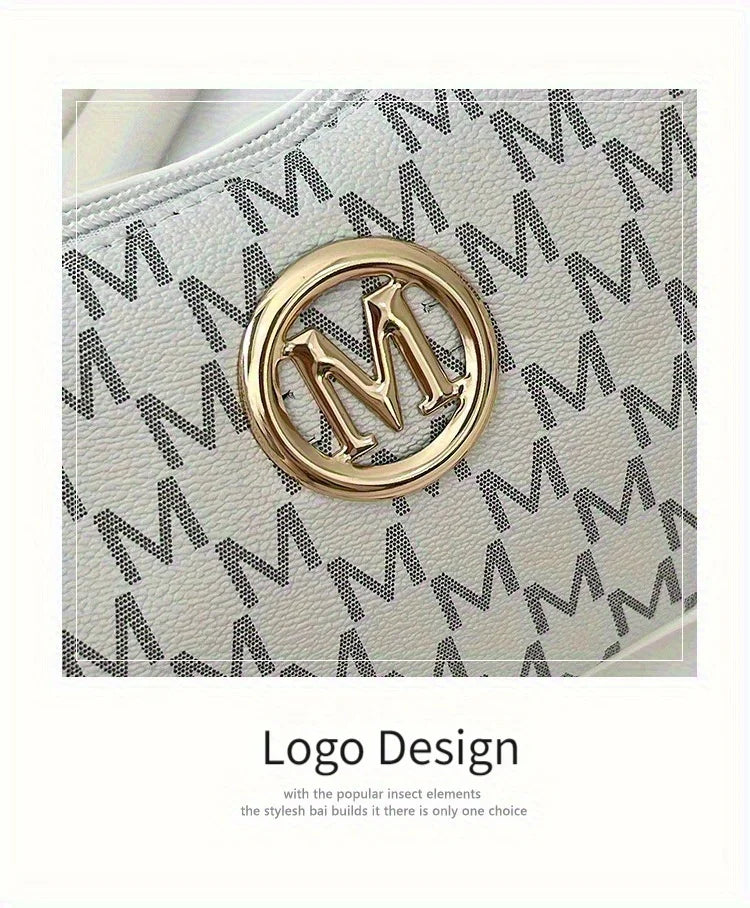 Vintage Lettera – Elegant Chain Underarm Bag